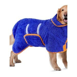 Dog Bathrobe, Quick Drying Super Absorbent Pet Robes for Small Medium Large